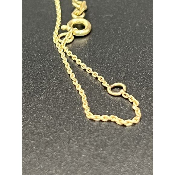 14k Gold Butterfly Multi Colored Gemstone 18in Necklace - Picture 8 of 15